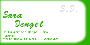 sara dengel business card